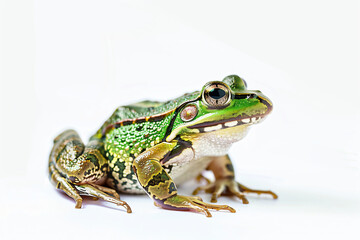Fototapeta premium a frog with a green and white pattern on its body