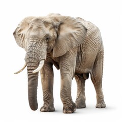 Obraz premium African Elephant Standing with Graceful Pose