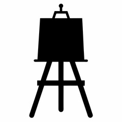 Easel Black silhouette