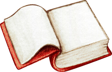 Watercolor hand drawn book