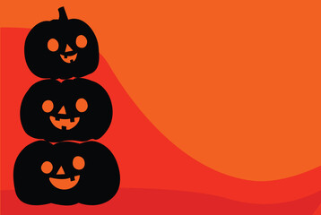 Halloween background, Hand drawn Pumpkin vector illustration holiday Halloween