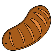 Meat Sausage Illustration