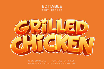 food editable text effect