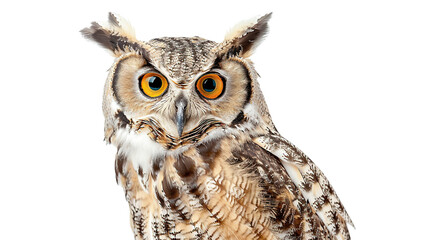 Obraz premium Owl bird isolated on transparent background, PNG