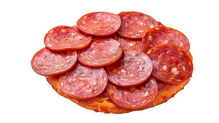 Obraz premium Pepperoni isolated on transparent background, PNG