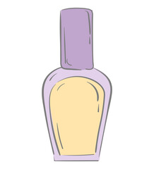 Nail polish Doodle Good for design and illustration of cosmetic products, makeup artists, cosmetic shops, skin care, and beauty workshops