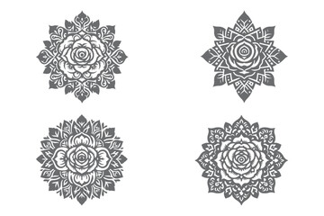 Mandala Design Silhouette Vector Art Work