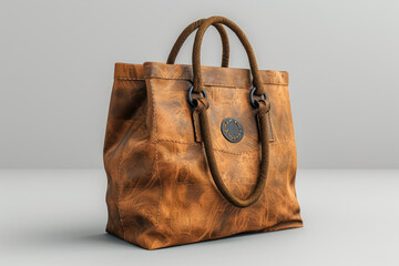 front view of e-commerce shopping bag in white background