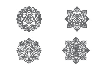 Mandala Design Silhouette Vector Art Work