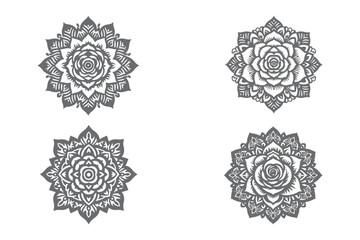 Mandala Design Silhouette Vector Art Work