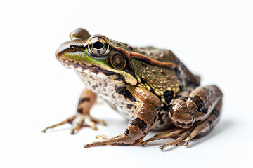Obraz premium a frog sitting on top of a white surface