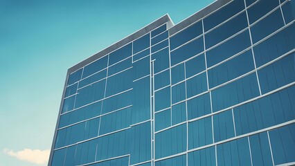 Obraz premium modern office building with sky
