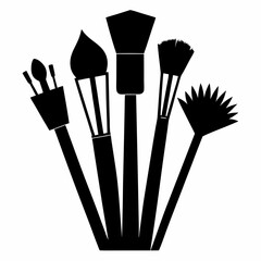 Brushes Black silhouette