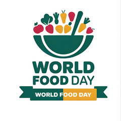 High-Quality World Food Day 2024 T-Shirt Text Design on White