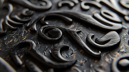 A close-up of hand-lettered typography, showcasing the art of creating unique, personalized text designs