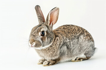 Fototapeta premium a small rabbit sitting on a white surface