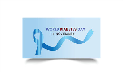 WORLD DIABETES DAY 14 NOMVER AND VECTOR ILLUSTRATION 