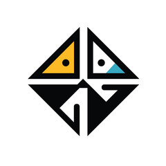 Vector editable flat of icon logo design