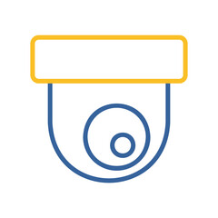 Dome camera vector icon. CCTV, surveillance sign
