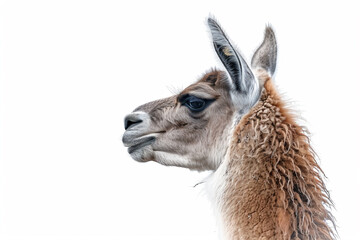 Obraz premium a llama with a very long hair and a very big nose