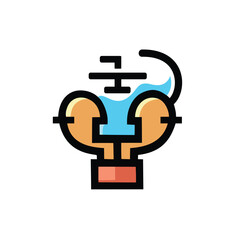 Obraz premium Vector editable flat of icon logo design