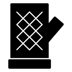 Baked Gloves Icon Filled Style Perfect for the design and illustration of bakery products, catering, cake supply shops and food products