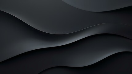 Fototapeta premium Minimalistic Gradient Background: Deep Black Fading to Charcoal Gray