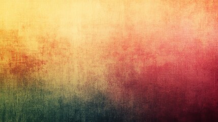 Obraz premium A textured gradient background featuring warm colors transitioning from yellow to red and green, suitable for design projects.
