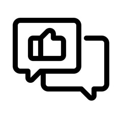 Feedback Line Icon. Single icon, line vector icon