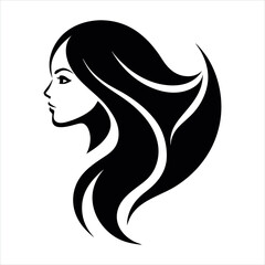 Beauty Stylish Woman Fashion Logo Vector Illustration