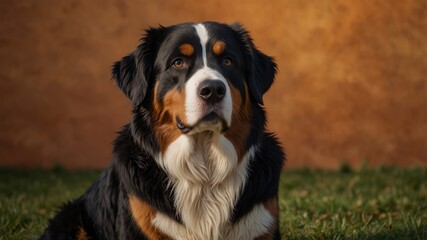 Bernese Mountain Dog Portrait