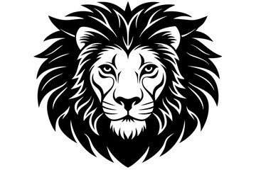 Obraz premium lion head vector illustration
