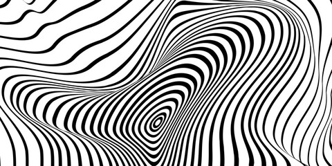 Black and white abstraction line dots background