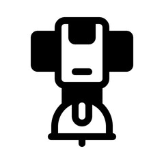 Satellite Glyph Icon. Single icon, glyph vector icon