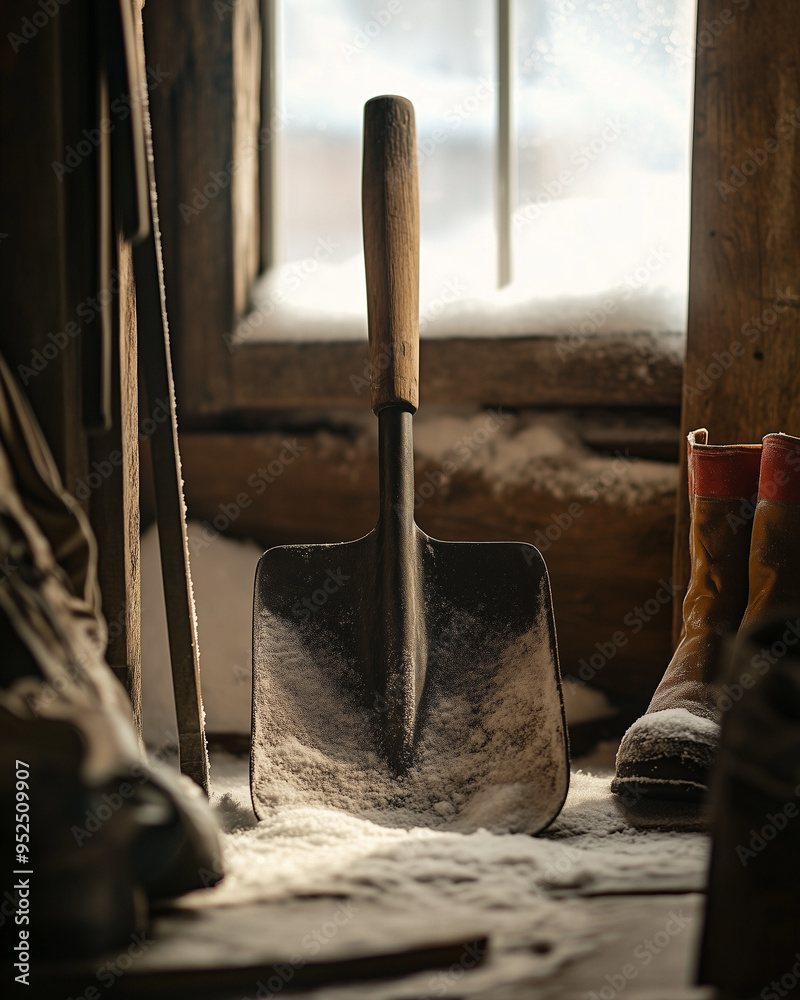 Poster snow shovel