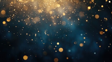 Fototapeta premium glitter vintage lights background. gold, silver, blue and black. de-focused, Christmas Background, generative ai