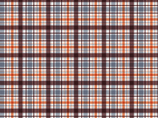 手描き風チェック柄のシームレスパターン　ブラウン