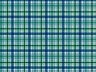 手描き風チェック柄のシームレスパターン　緑