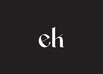 EK letter logo and initial logo design
