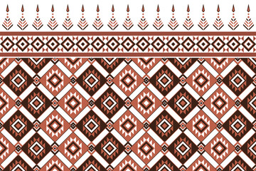 Tribal geometric pattern. Ethnic aztec ornament. Native american motif. Seamless tribal background. Traditional indigenous design. Boho style. Navajo art. Tribal textile print. Ethnic vector elements.