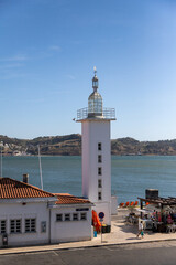 Photo d'un phare à Lisbonne