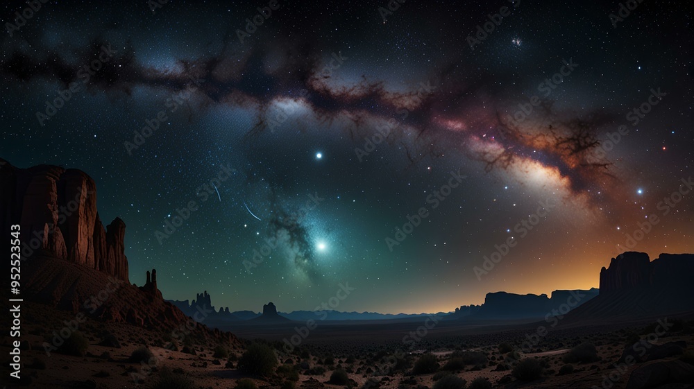 Wall mural cosmic landscape astronomy universe.