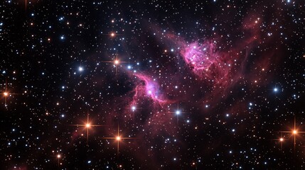 Naklejka premium Space nebula and deep space galaxy. Cosmic universe concept. Image for poster, backdrop, abstract wallpaper and banner with copy space.