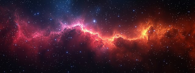 Obraz premium Space nebula and deep space galaxy. Cosmic universe concept. Image for poster, backdrop, abstract wallpaper and banner with copy space.