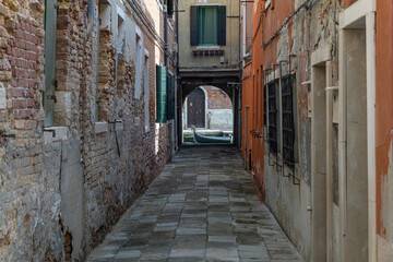 Beaufitul streets and alleys in Venice, Italy
