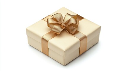 Obraz premium New Year, christmas gift box isolated on white background