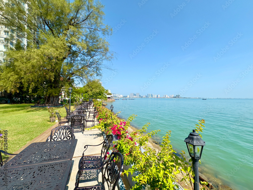 Wall mural waterfront at george town penang malaysia