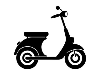 scooter silhouette vector illustration