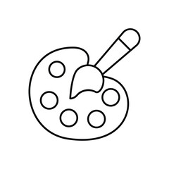 Art Palette vector icon