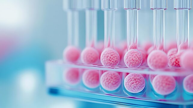 Cells growing in a hanging drop culture system for spheroid formation, 3D culture, biological modeling
